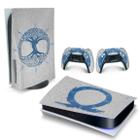 Adesivo Compatível PS5 Playstation 5 Skin Horizontal - God Of War Ragnarok