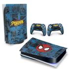 Adesivo Compatível PS5 Playstation 5 Skin Horizontal - Homem-Aranha Spider-Man Comics