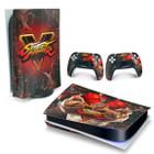 Adesivo Compatível PS5 Playstation 5 Skin Horizontal - Street Fighter V