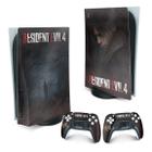 Adesivo Compatível PS5 Playstation 5 Skin - Resident Evil 4 Remake