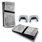 Adesivo Compatível PS5 Pro Skin Horizontal Mjolnir Thor Amor e Trovão