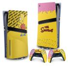 Adesivo Compatível PS5 Pro Skin Vertical The Simpsons