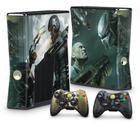 Adesivo Compatível Xbox 360 Slim Skin - Aliens Vs Predators