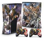 Adesivo Compatível Xbox 360 Slim Skin - Attack On Titan A