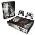 Adesivo Compatível Xbox One X Skin - Tomb Raider