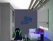 Adesivo Controle Gamer Decoração Casa Adesivo de Parede Adesivo de Porta - Imprimax