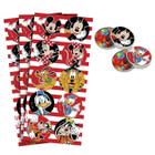 Adesivo de Aniversário Redondo Mickey Mouse 30 Unidades