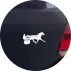 Adesivo de Carro American Trotter Cavalo - Cor Branco