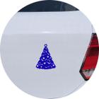 Adesivo de Carro Árvore de Natal Enfeitada - Cor Azul - Melhor Adesivo
