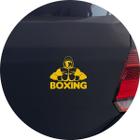 Adesivo de Carro Boxe Pugilismo Lutador - Cor Roxo