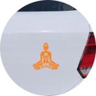 Adesivo de Carro Canais de Chakra Meditação Zen - Cor Laranja