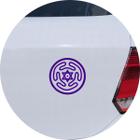 Adesivo de Carro Circulo De Hécate Símbolo Wicca - Cor Roxo - Melhor Adesivo