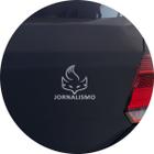 Adesivo de Carro Curso Jornalismo - Cor Dourado