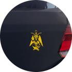 Adesivo de Carro Demônio Baphomet - Cor Amarelo - Melhor Adesivo