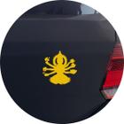 Adesivo de Carro Deusa Hindu Shiva Braços Abertos - Cor Amarelo