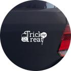 Adesivo de Carro Doces ou Travessuras - Trick or Treat - Cor Preto