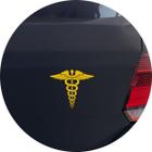 Adesivo de Carro Emblema Medicina Símbolo - Cor Vermelho