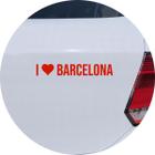 Adesivo de Carro Eu Amo Barcelona - I Love Barcelona