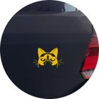 Adesivo de Carro Gato Mal Humorado Grumpy Cat - Cor Amarelo