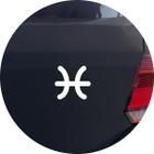 Adesivo de Carro Horóscopo Signo Sargitário - Cor Branco