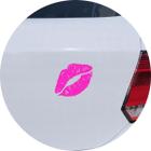 Adesivo de Carro Lábios Beijo Boca e Batom - Cor Rosa