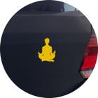 Adesivo de Carro Meditação Eu Interior - Cor Amarelo