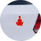 Adesivo de Carro Meditação Eu Interior - Cor Vermelho