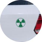 Adesivo de Carro Símbolo Radioativo - Cor Verde