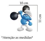 Adesivo De Carro Smurf Treinando Mod01