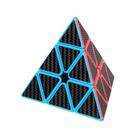 Adesivo de fibra de carbono Puzzle Cube AMAZA 3x3 Pyramid Speed Cube