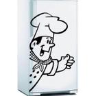 Adesivo De Geladeira Chefe De Cozinha 2-M 37X64Cm