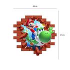 Adesivo De Parede 3D Mario Bros Mod01