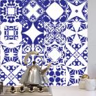 Adesivo de Parede Azulejo 20x20cm Azul Del Rey para Cozinha