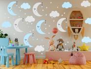 Adesivo De Parede Baby Nuvem Com Lua Vários Modelos Infantis - Arte na Arte
