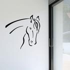 Adesivo de Parede 28x27cm - Cavalo Desenho Cartoon Horse Des