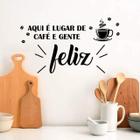 Adesivo De Parede Café E Gente Feliz