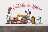 Adesivo De Parede Cantinho Da Leitura - Snoopy - Lojinha Da Luc Adesivos