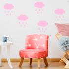 Adesivo de Parede Cloud Rain Pink - Inove Papéis de Parede
