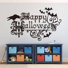 Adesivo de parede com decoração de Halloween DIY Happy Halloween