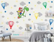 adesivo de parede decoração clássico super mario bros - Senhorita Decor