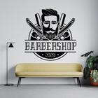 Adesivo de parede decorativo barbearia, cabeleireiro