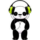 Adesivo de Parede Decorativo em Recorte Urso Panda Fone