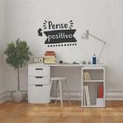 Adesivo De Parede Decorativo Frase Motivacional Pense Positivo - DEKAL DECOR