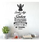 Adesivo De Parede Decorativo Frase Santo Anjo Do Senhor - Dekal Impressão