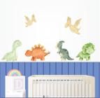 Adesivo de Parede Dinossauro Cute Aquarela - Colakoala Adesivos