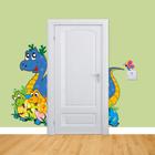 Adesivo de parede em PVC Cartoon DIY Dinosaur Baby Kids Room 90x60cm