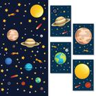 Adesivo de Parede Espaço Sistema Solar e Placas Decorativas