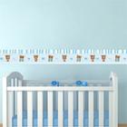 Adesivo de Parede Faixa Decorativa Para Quarto Infantil Ursinho Azul