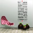 Adesivo De Parede Frase Fale Com Amor Sempre Diga A Verdade - Ra Personalize