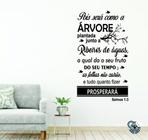 Adesivo De Parede Frases Bíblicas Salmo 1:3 Em Vinil 95X45Cm - Colakoala Adesivos